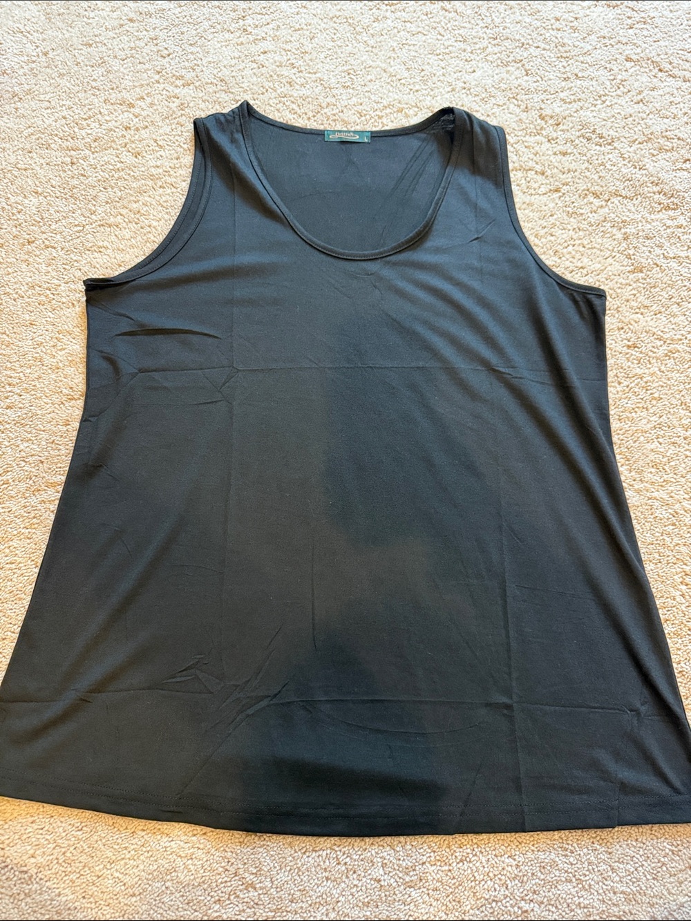 Black Scoop Neck Tank Top by Croft & Barrow